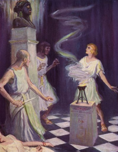 Mentre parlava, i tratti fermi e vasti della dea sembravano improvvisamente animarsi da after Frederick Coffay Yohn