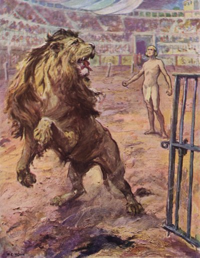 Il leone... si fermò bruscamente nell