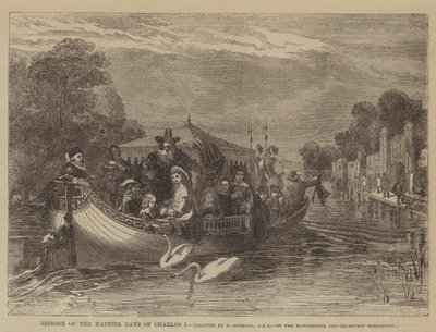 Episodio dei giorni felici di Carlo I da after Frederick Goodall