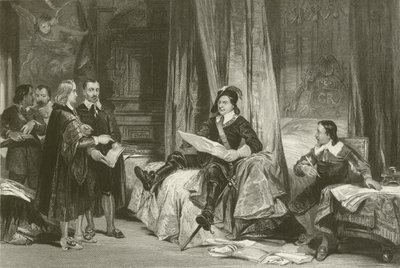 Cromwell conferisce con gli avvocati da after George Cattermole