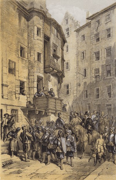 West Bow, Edimburgo da after George Cattermole