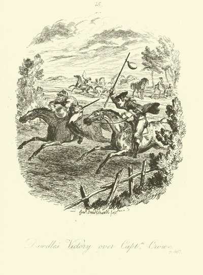 Illustrazione per Launcelot Greaves di Tobias Smollett da after George Cruikshank