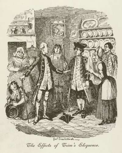 Illustrazione per Tristram Shandy da after George Cruikshank