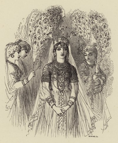 Lalla Rookh di Moore da after George Housman Thomas
