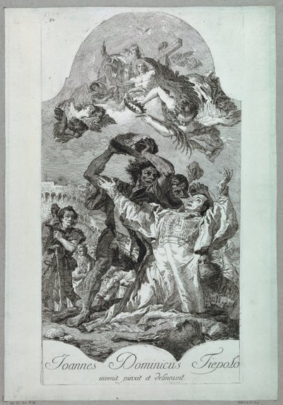 Martirio di Santo Stefano da after Giovanni Battista Tiepolo