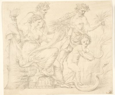 Persefone e Dioniso da after Giulio Romano
