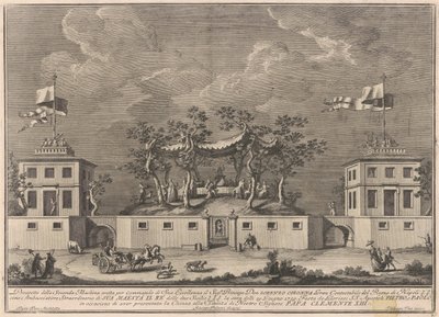 La Seconda Macchina per la Chinea del 1759: Una "Deliziosa" con un Baccanale da after Giuseppe Palazzi Giuseppe Vasi after Paolo Posi
