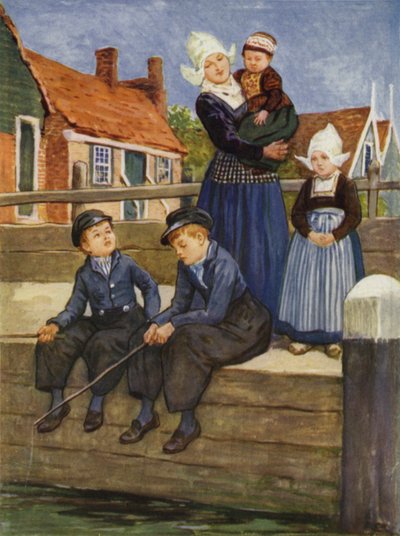 Lungo un canale olandese da after Gordon Frederick Browne