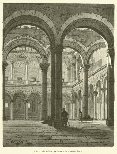 Alcázar di Toledo da Gustave after Dore