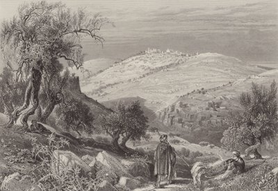 La salita di Olivet da after Harry Fenn