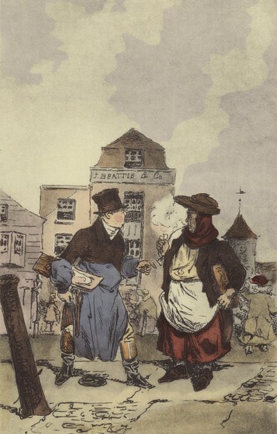 Macellai - Mercanti di pesce da after Henri Bonaventure Monnier