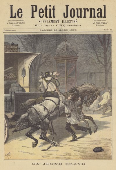 Un giovane coraggioso da after Henri Meyer