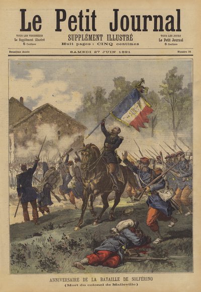 Anniversario della Battaglia di Solferino da after Henri Meyer