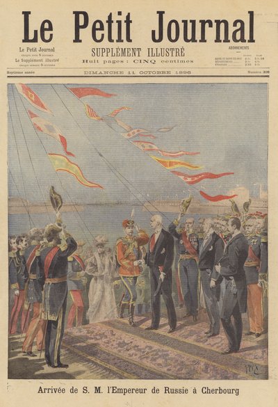 Arrivo dello Zar Nicola II di Russia a Cherbourg da after Henri Meyer