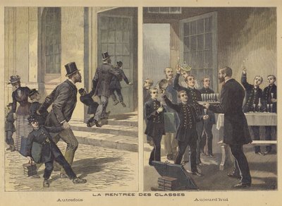 Ritorno a scuola - allora e adesso da after Henri Meyer