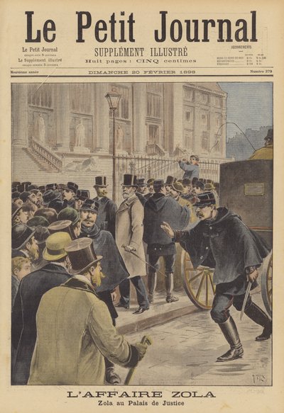 Emile Zola al Palais de Justice da after Henri Meyer