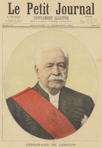 Ferdinand de Lesseps da after Henri Meyer