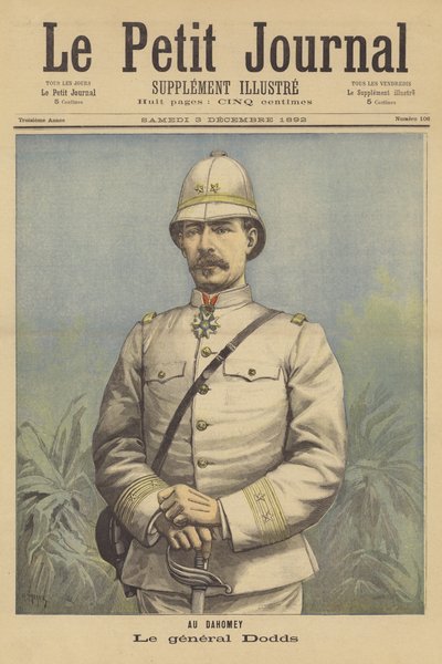 Il generale Dodds, comandante delle truppe francesi in Dahomey da after Henri Meyer
