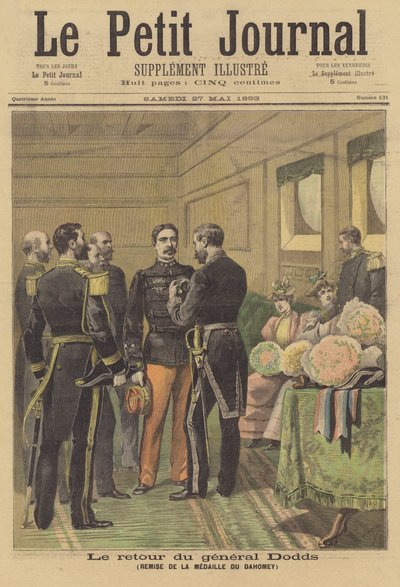Il Generale Dodds riceve la Medaglia del Dahomey al suo ritorno in Francia da after Henri Meyer