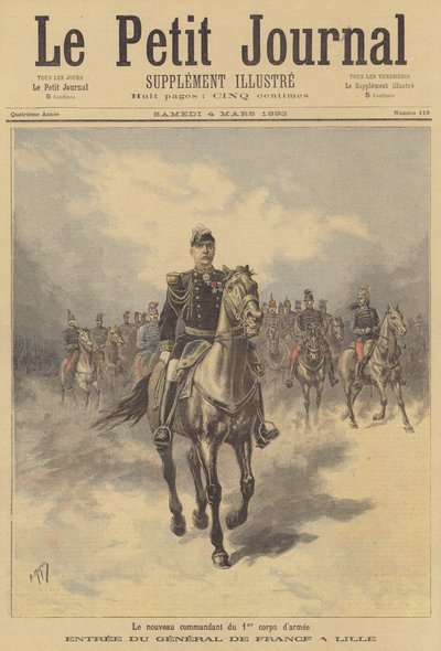 Il generale di Francia, nuovo comandante del 1º Corpo dell