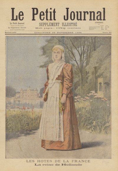 Ospiti della Francia: La Regina dei Paesi Bassi da after Henri Meyer