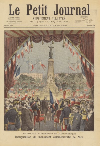 Inaugurazione di un monumento che commemora la reintegrazione della Contea di Nizza in Francia da after Henri Meyer