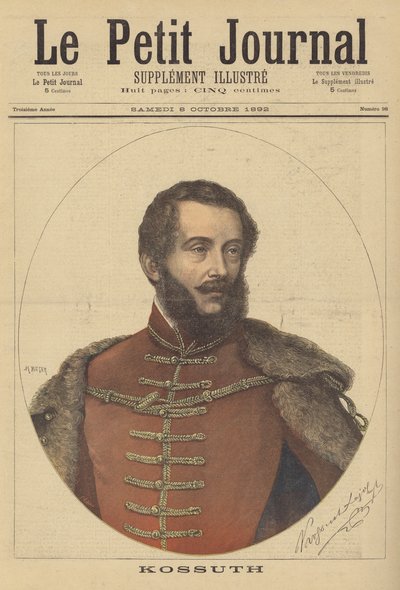 Lajos Kossuth, avvocato e politico ungherese da after Henri Meyer