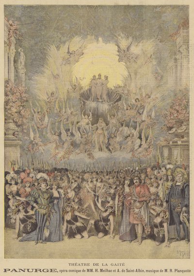Panurge, opera comica al Théâtre de la Gaîté da after Henri Meyer