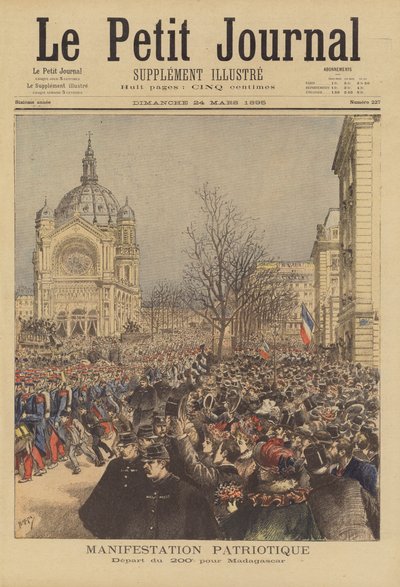Dimostrazione patriottica da after Henri Meyer