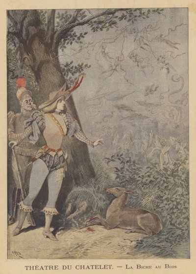 Produzione di La Biche au Bois al Theatre du Chatelet da after Henri Meyer