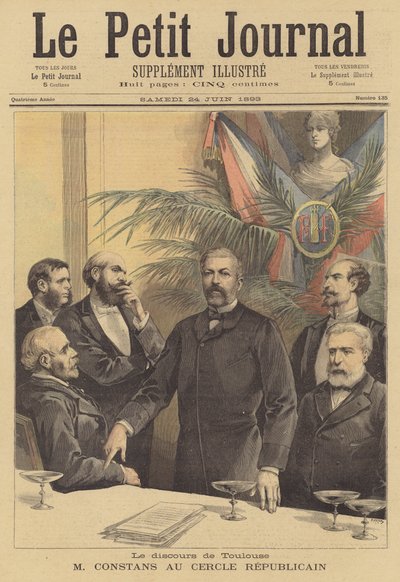 Discorso di Jean Antoine Ernest Constans al Cercle Republicain a Tolosa da after Henri Meyer