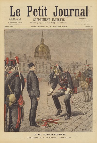 La degradazione di Alfred Dreyfus da after Henri Meyer