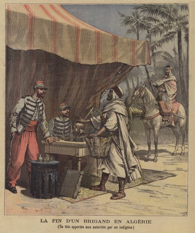 La fine di un brigante in Algeria da after Henri Meyer