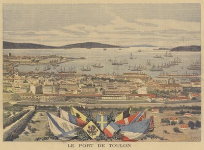 Il porto di Tolone da after Henri Meyer