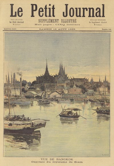 Veduta di Bangkok da after Henri Meyer