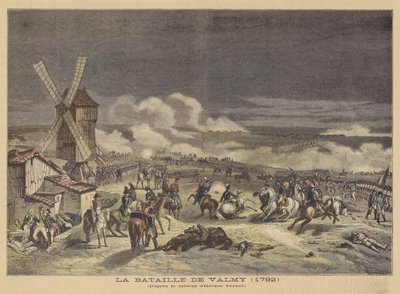La battaglia di Valmy (1792) da after Horace Vernet