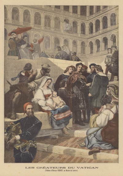 I Creatori del Vaticano da after Horace Vernet