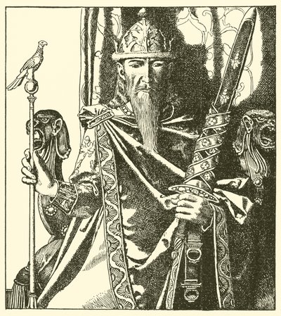 Re Mark di Cornovaglia da after Howard Pyle