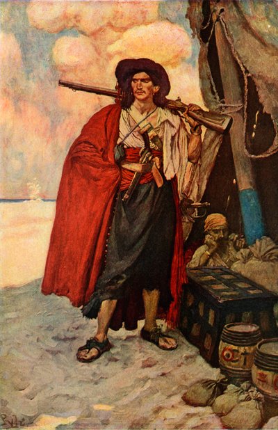 Il Bucaniere era un tipo pittoresco da after Howard Pyle