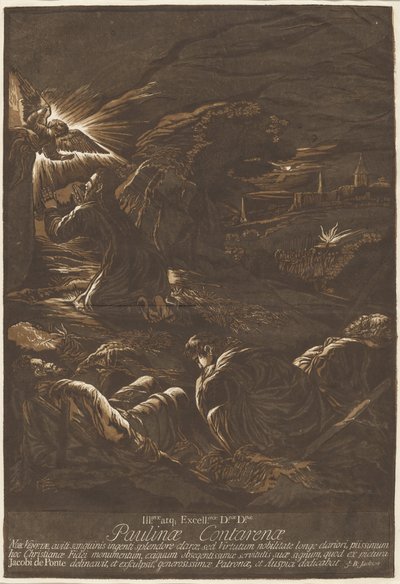 Cristo sul Monte degli Ulivi da after Jacopo Bassano John Baptist Jackson