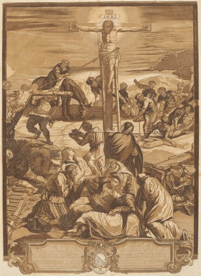 La crocifissione [Pannello centrale] da after Jacopo Tintoretto John Baptist Jackson