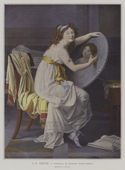 Ritratto di Madame Vigée-Lebrun da after Jacques Louis David