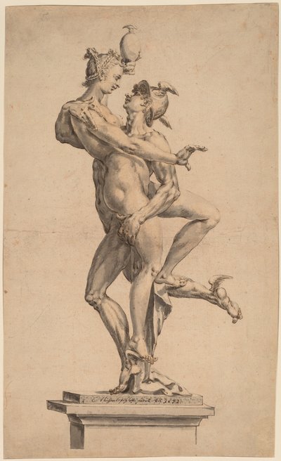 Mercurio rapisce Psiche da after Jan Muller Michael Philip I