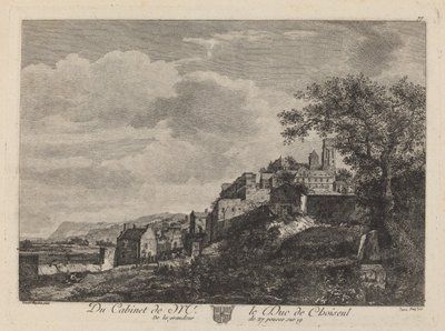 Veduta di una città collinare da after Jan van der Heyden Jeanne Deny
