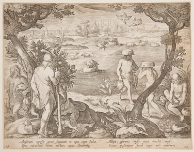 Catturare Oche da after Jan van der Straet, called Stradanus