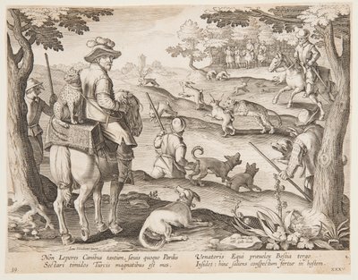 Caccia al coniglio da after Jan van der Straet, called Stradanus