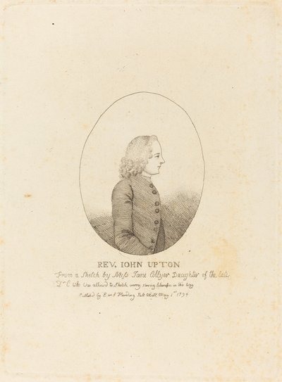 Reverendo John Upton da after Jane Collyer