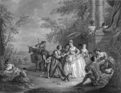 La Bonne Aventure (The Fortune Teller) da after Jean Baptiste Joseph Pater