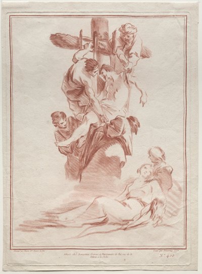La discesa dalla croce da after Jean Baptiste Marie Pierre