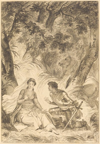 La fidanzata del re di Garbe: Il cavaliere da after Jean Honoré Fragonard
